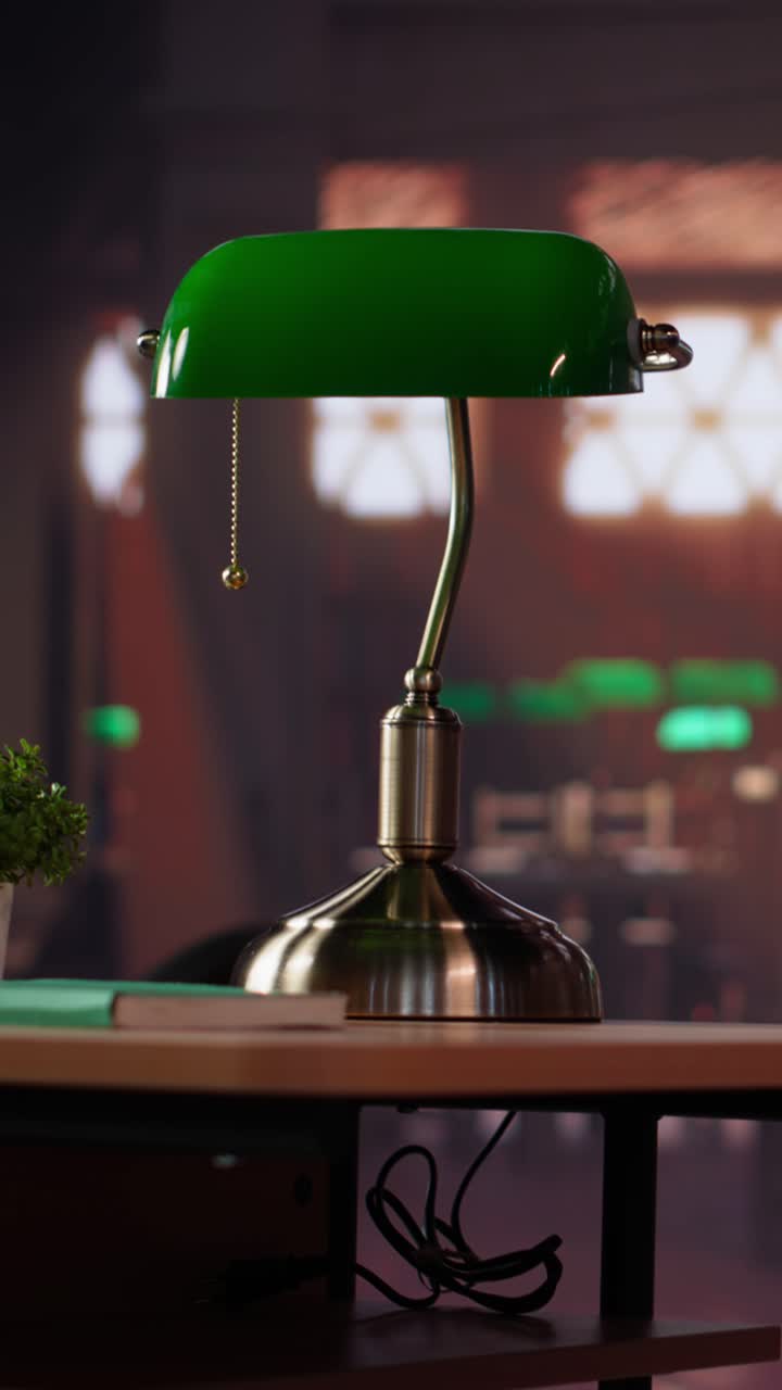 Vertical video empty university library used for general database collection of academic books