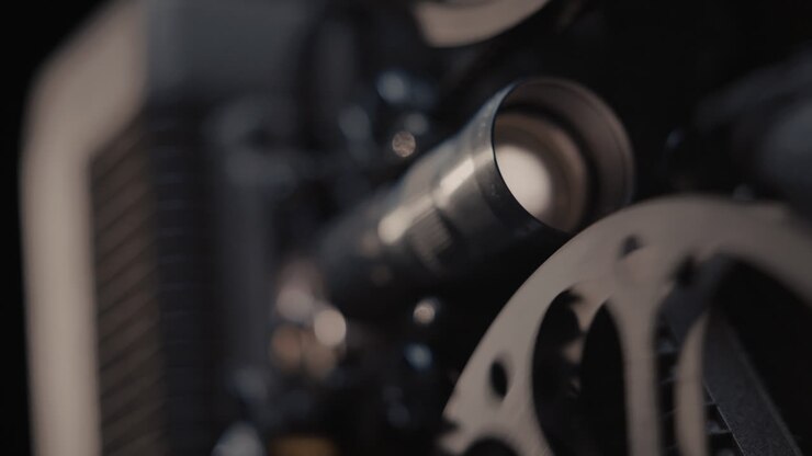 Vintage Projector Lens Close-up