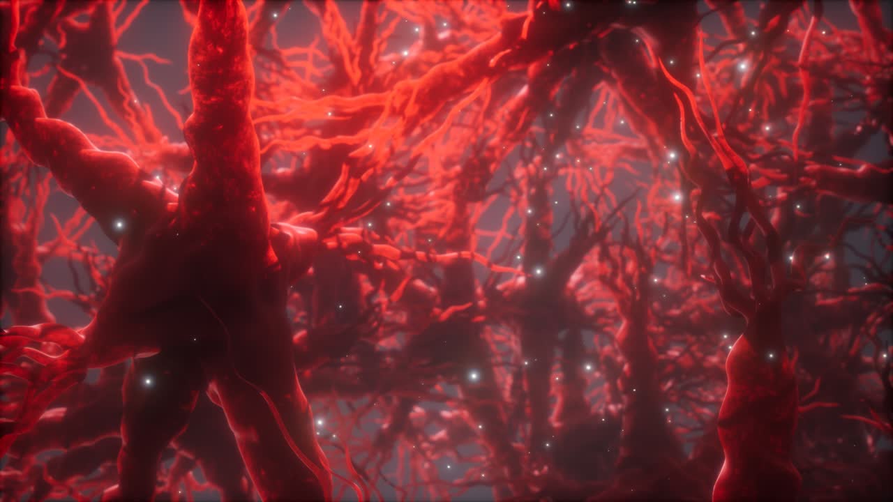 뇌 안의 신경 세포 네트워크를 통해 여행합니다.