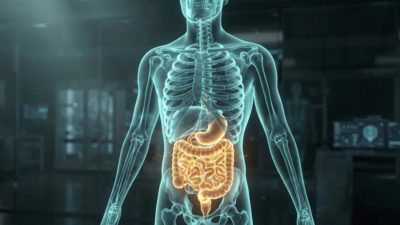 3D Medical Animation of Human Digestive System Anatomy