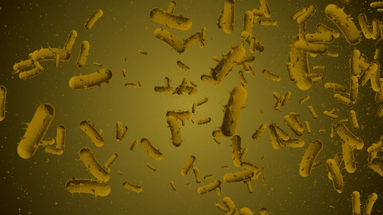 sfondo di movimento delle cellule del virus