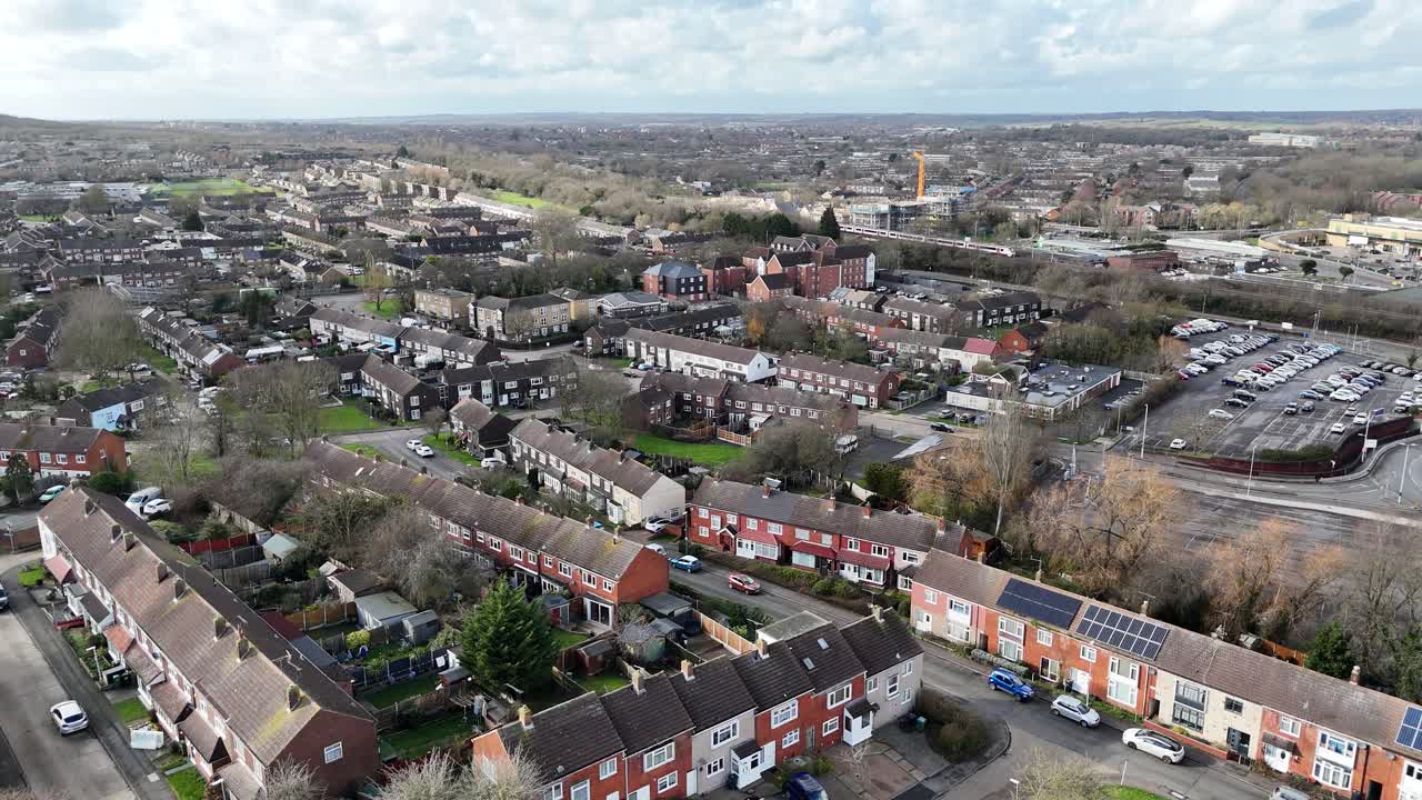 Housing estate Basildon Essex UK drone,aerial