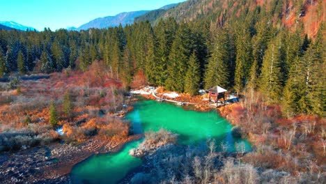 Imágenes-Aéreas-De-Drones-4k-De-Manantiales-Zelenci