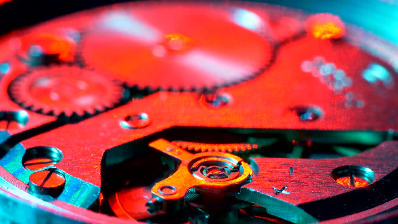 Watch Mechanism Close Up