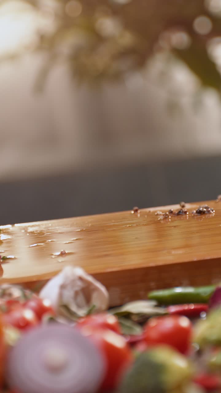 Fresh lettuce and other salad ingredients