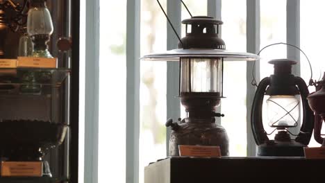 close up footage of antique lanterns