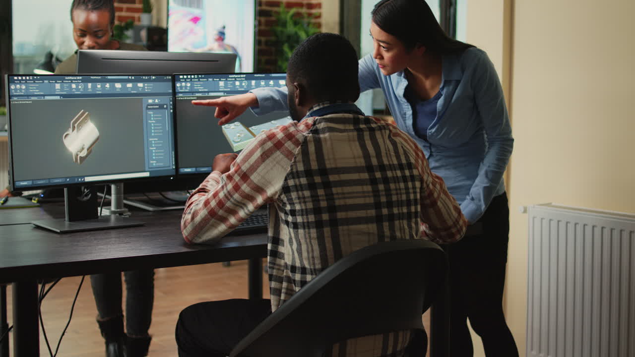 Professional industry experts working on engine development