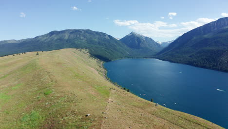 Wallowa-Lake-Morraine-outside-Joseph,-Oregon-in-the-great-state-of-Eastern-Oregon