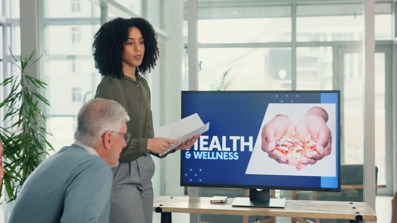 건강 및 웰니스에 대한 비즈니스 프레젠테이션