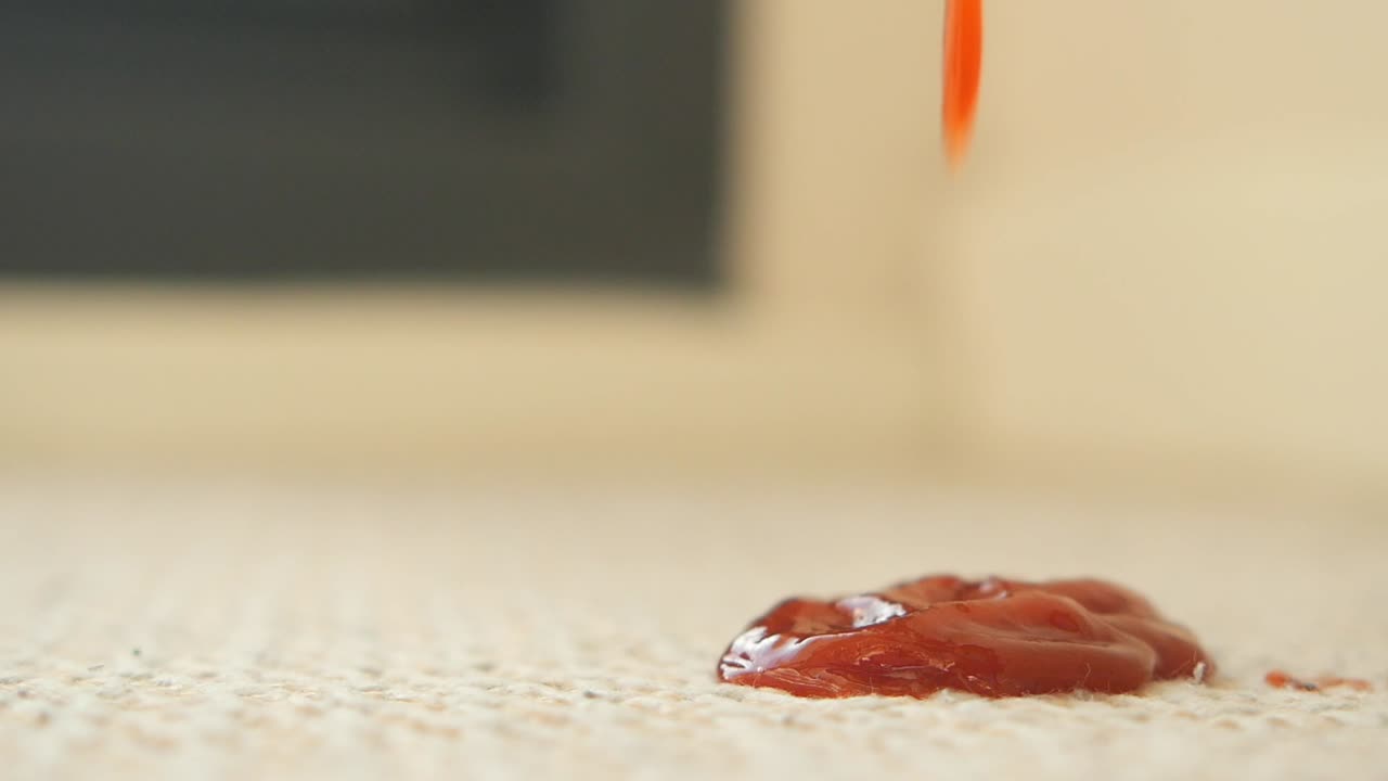 Ketchup Spill on Carpet