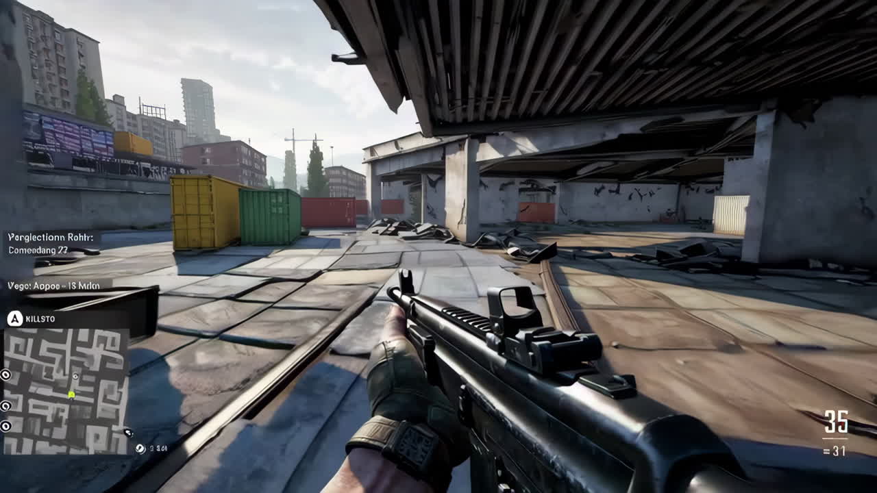 Video Game Gameplay Footage - Urban Combat