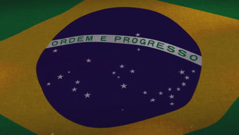 the brazil national waving flag