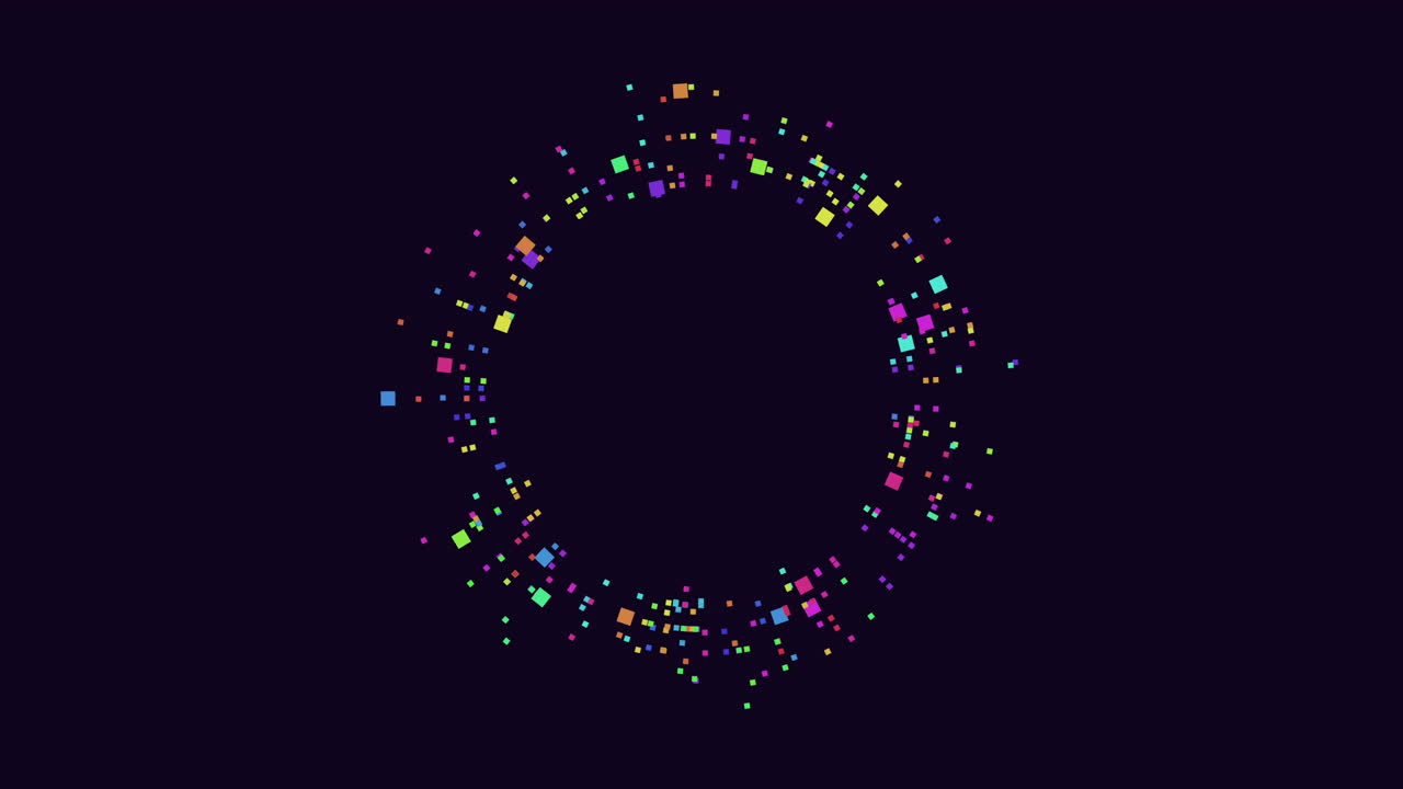 검은 바탕에 있는 다채로운 나선형 원