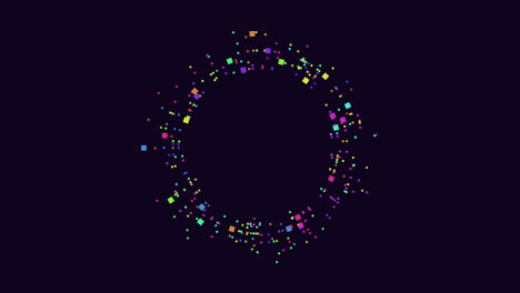 círculo en espiral de colores sobre fondo negro
