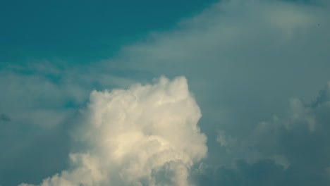 A-beautiful-time-lapse-of-a-big-white-cloud-sliding-in-the-sky,-Israel-middle-east,-close-up-shot,-Sony-mirrorless-camera,-4K-video