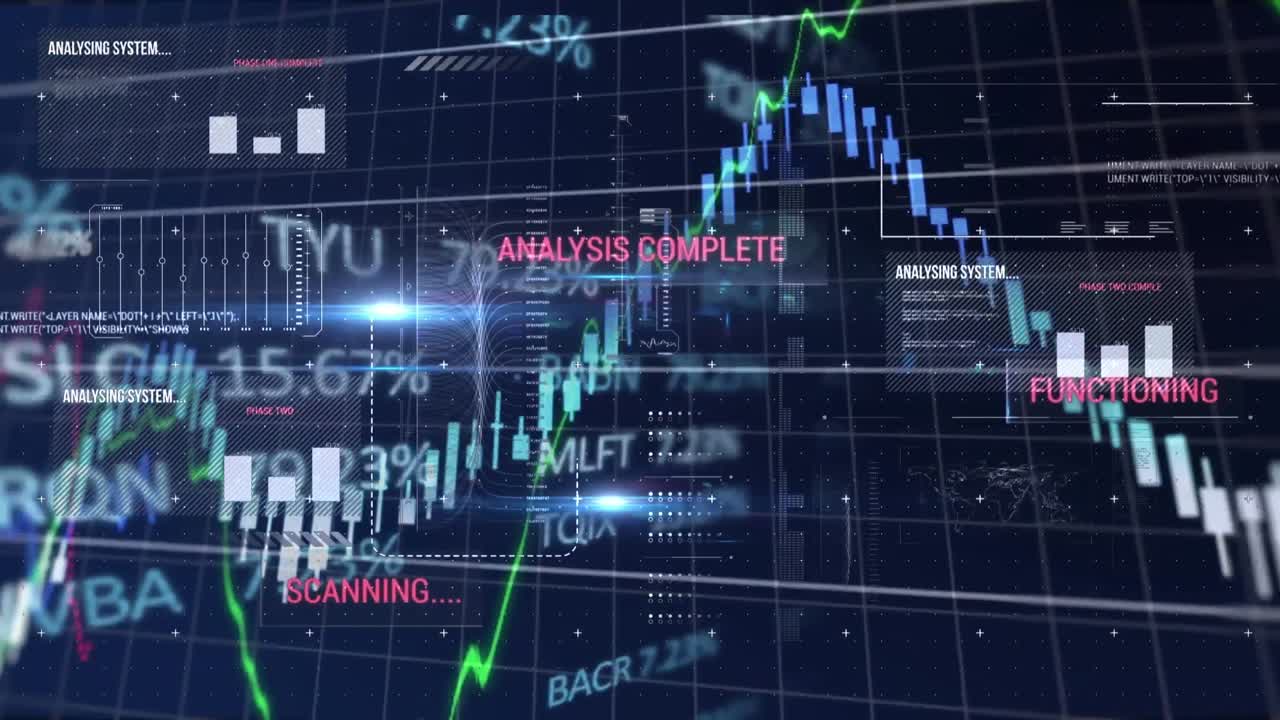 Animation of statistics and financial data processing over grid