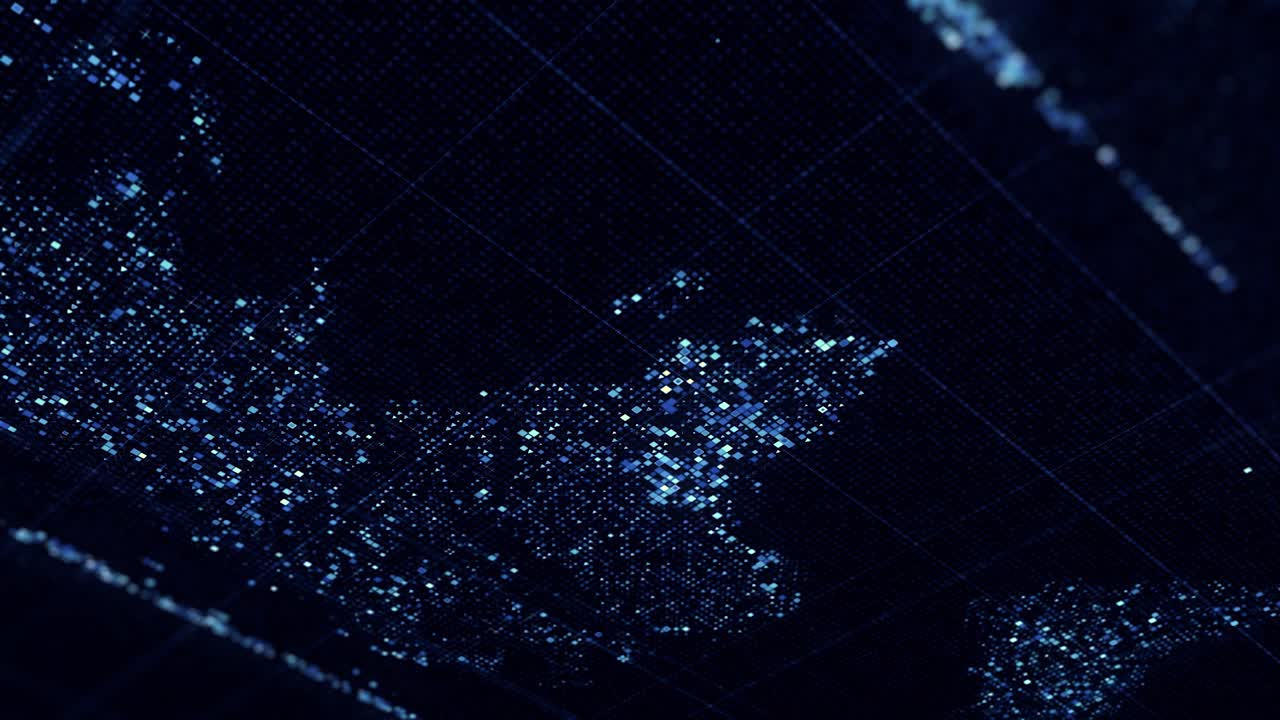 Digital World Map Visualization