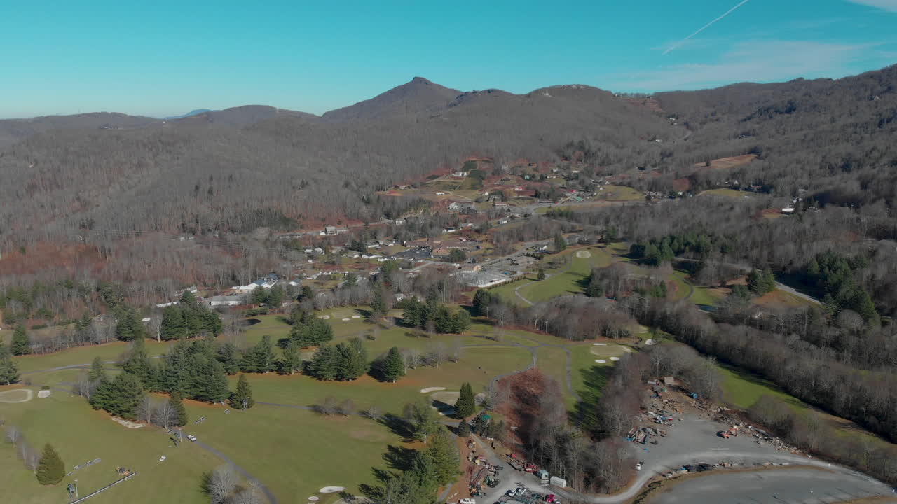 A small mountain town in North Carolina