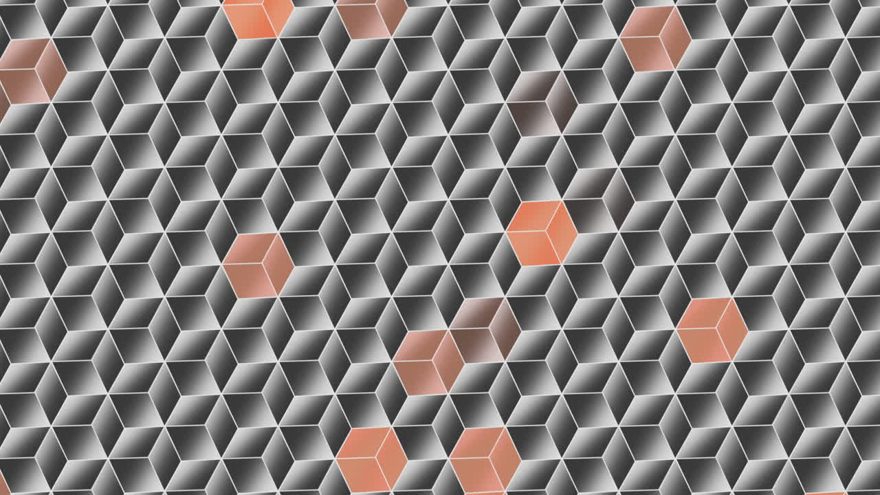 moderno patrón de cubos de gradiente negro sin costuras