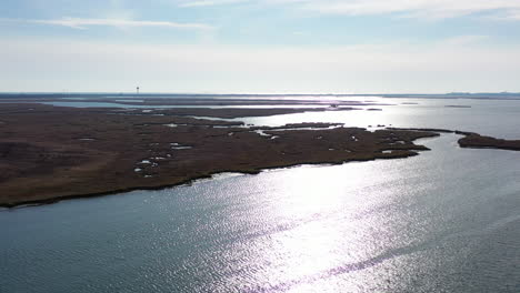 Landung-über-Den-Salzwiesen-Der-Baldwin-Bay