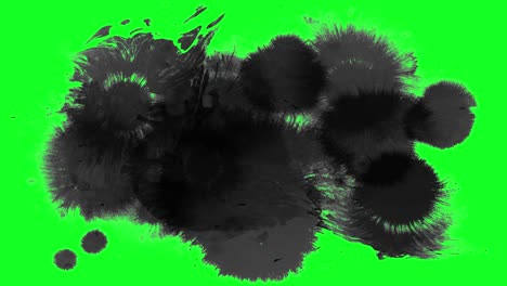 tinta animada, pantalla verde para fondo de video