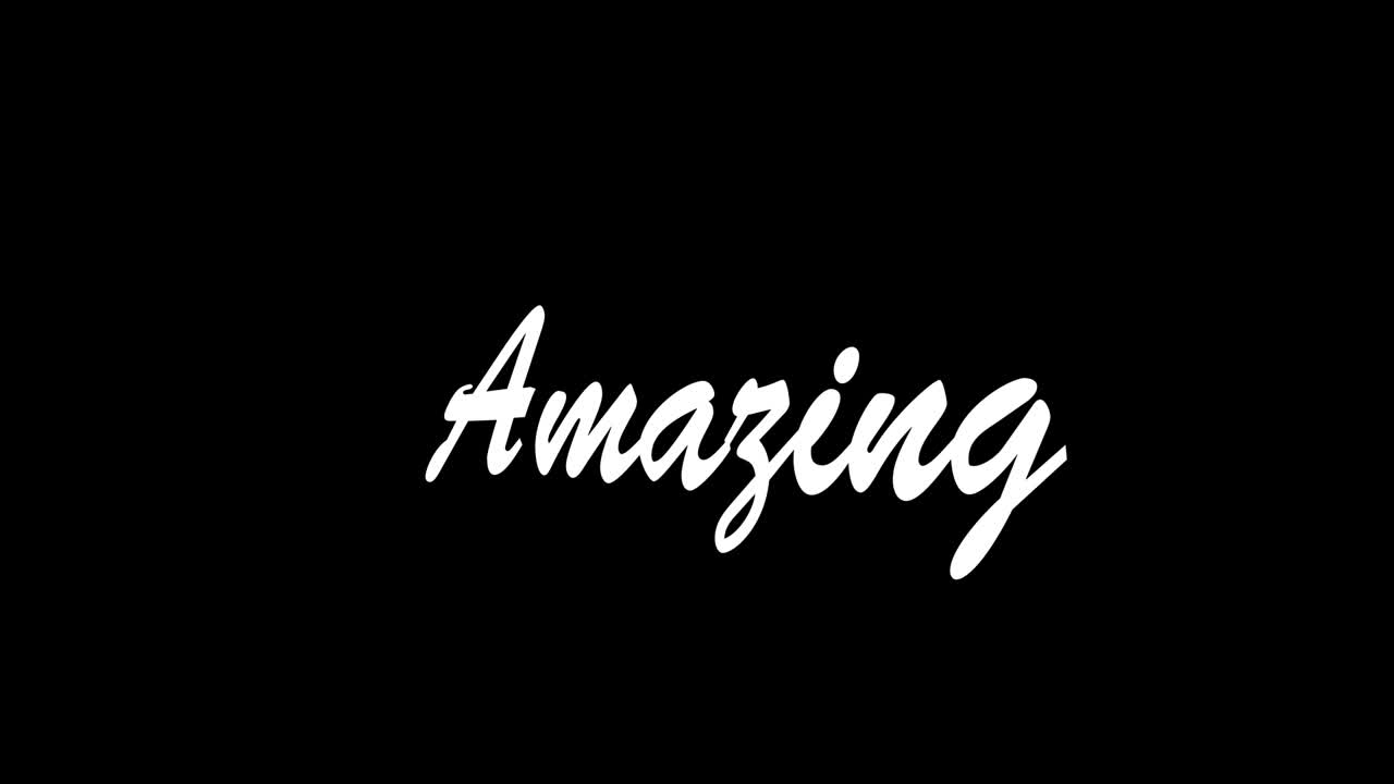 Amazing text animation message motion graphics