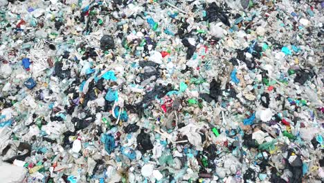 drone view of a large plastic landfill unsorted garbage drone view of a large plastic landfill unsorted garbage pollution of the environment with toxic waste