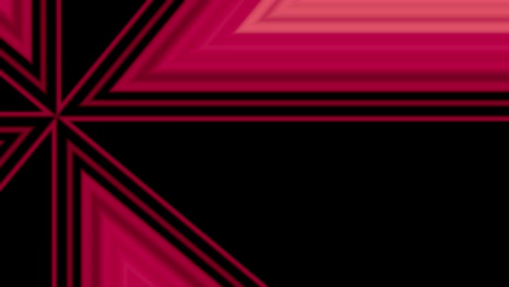 fondo abstracto dinámico con movimiento de línea cambiante de líneas rectas y curvas combinado con rotación gira en colores rosados y negros fuertes