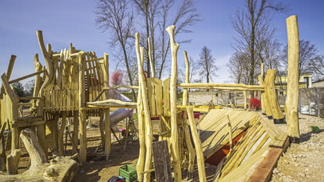 timelapse of construction labor doing his work