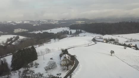 Winterlandschaft-Im-Ländlichen-Frankreich