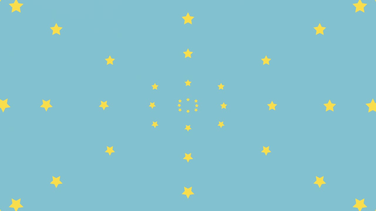 간단하고 귀여운 스타 모션 그래픽