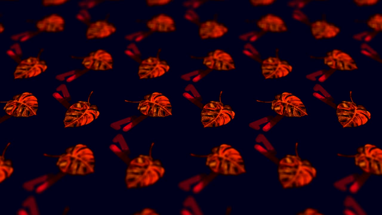 손으로 그린 수채화 잎과 함께 추상적인 배경.