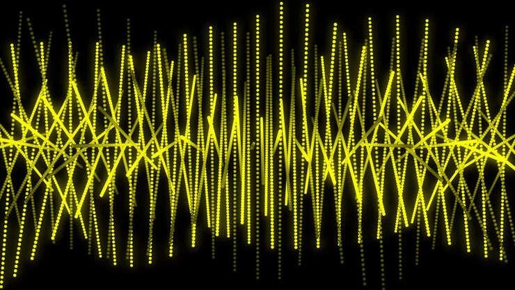 Yellow color Dot Shape Pattern animation motion graphics