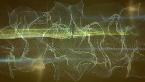 animation of smoke and light trails on black background