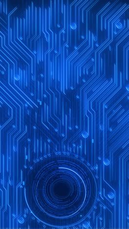 futuristic motherboard design electric blue circuits deep cyber technology digital abstract