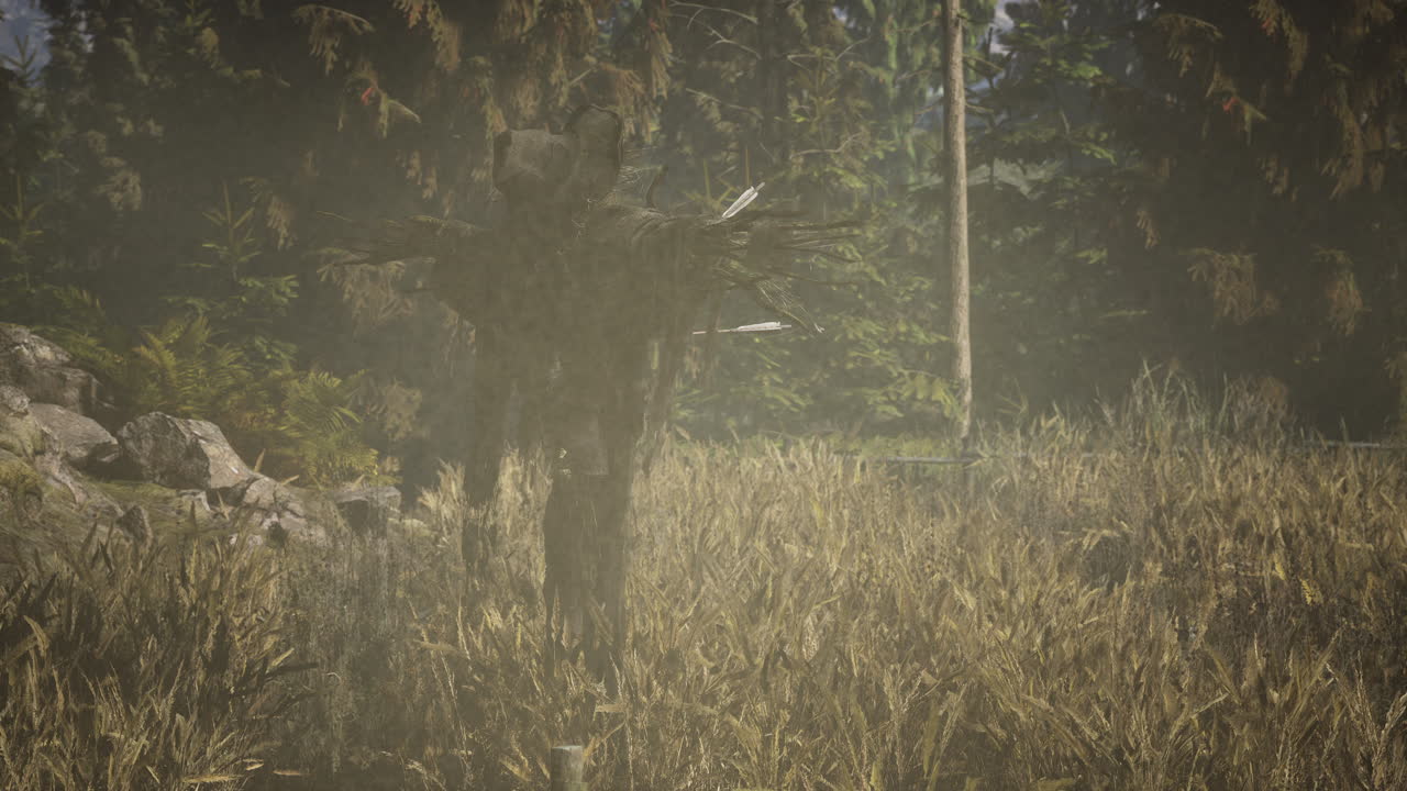 오래된 마을 필드에 스케이크로우