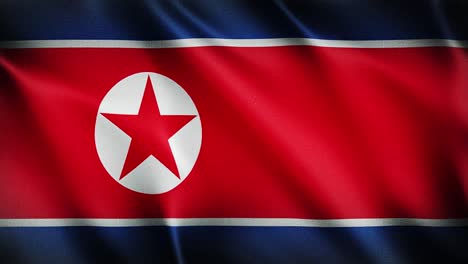 bandera de corea del norte ondeando fondo