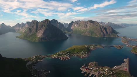 Imágenes-Aéreas-De-Las-Islas-Del-Archipiélago-Lofoten