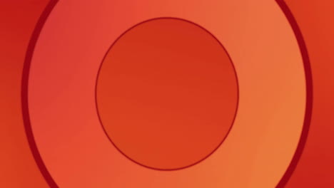 Animation of shapes moving on red background