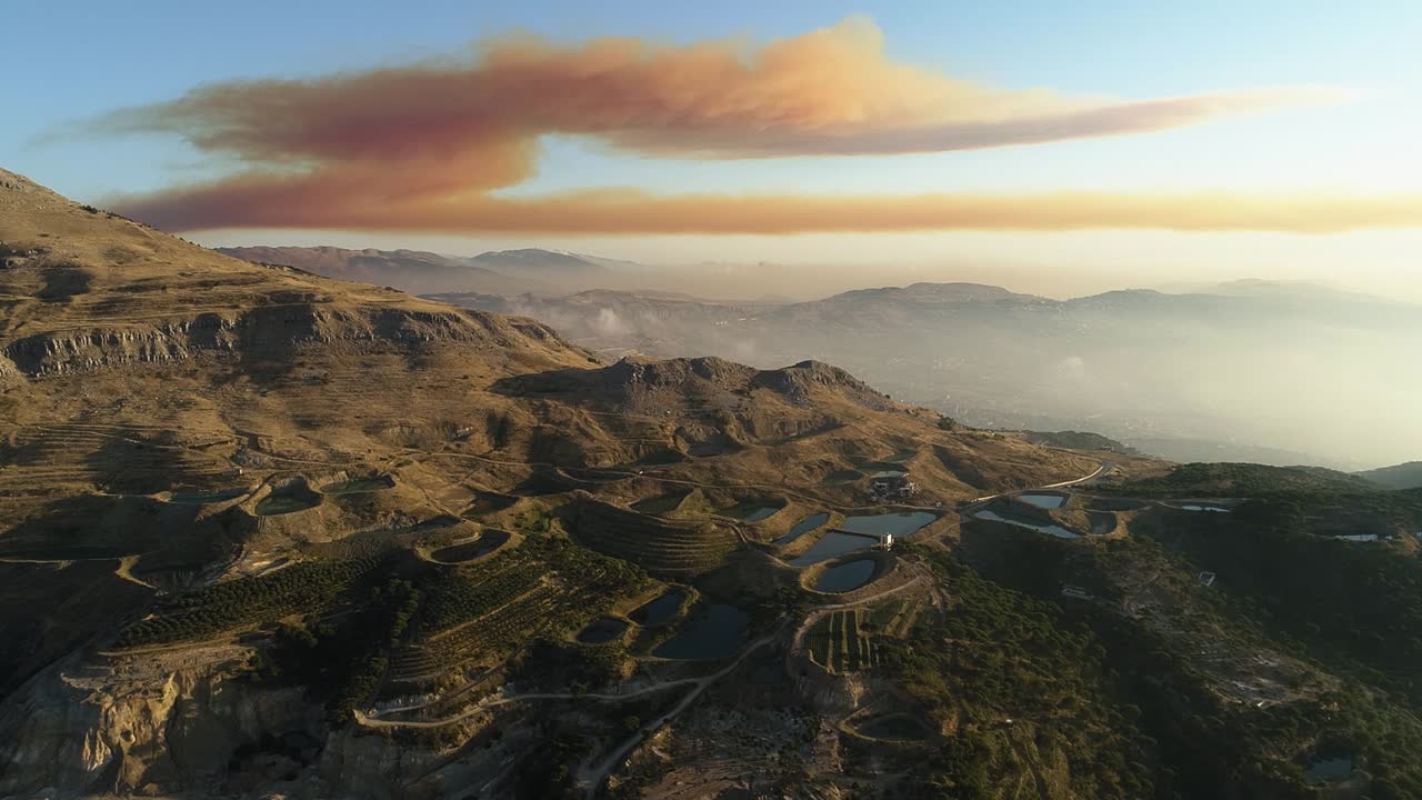 Amazing view of mountains in lebanon falougha