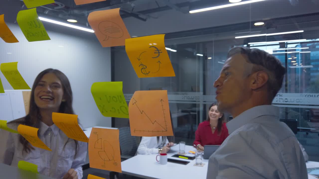 Business people in a brainstorming