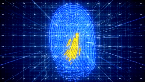 bucle de seguridad de huellas dactilares