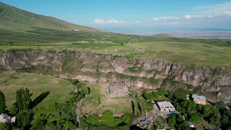 4k high definition drone video of the beautiful saghmosavank church- armenia