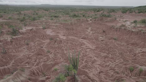 Vista-Aérea-Del-Desierto-De-La-Tatacoa-Durante-El-Día-En-Colombia