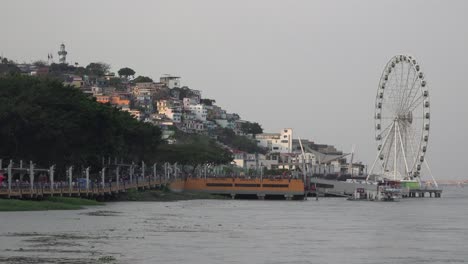 Establishing-shot-of-the-city-of-Guayaquil-Ecuador