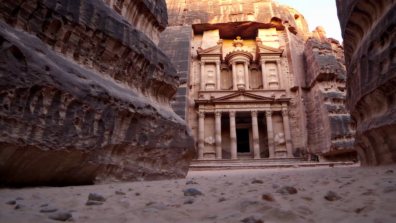 Petra, Jordan: Treasury in the Siq