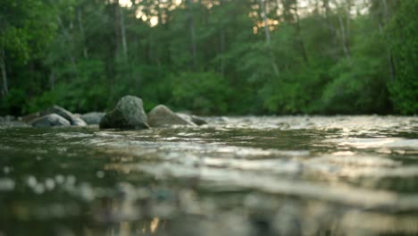 beautiful river in slow motion