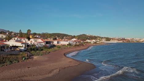 residential coastline of mijas, south of spain