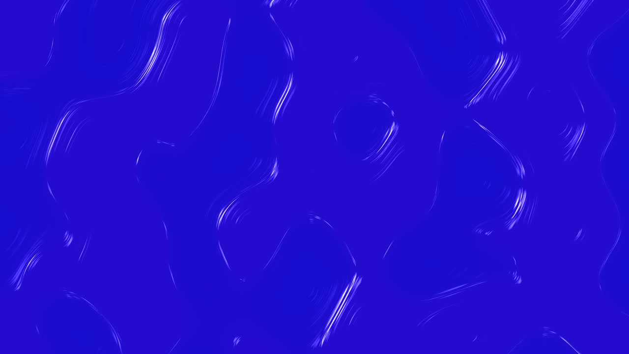 파란색과 색의 추상적인 회전하는 선과 모양은 조용한 캔버스에 움직임을 가져옵니다.