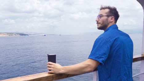 The-man-traveling-on-the-ferry.